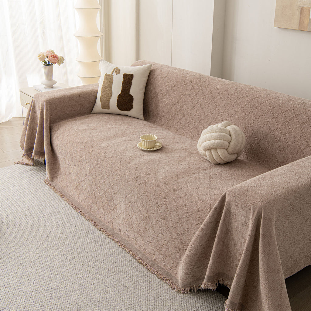 Soft Textured Couch Cover Slipcover Blanket, Modern Couch Covers for Dogs Washable