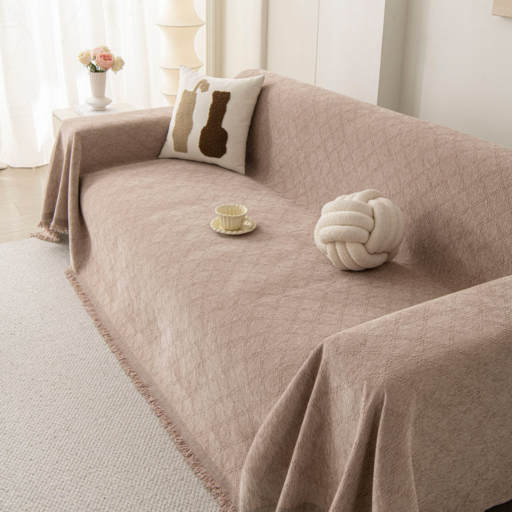 Soft Textured Couch Cover Slipcover Blanket, Modern Couch Covers for Dogs Washable