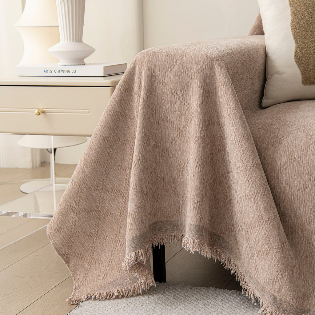 Soft Textured Couch Cover Slipcover Blanket, Modern Couch Covers for Dogs Washable