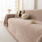 Soft Textured Couch Cover Slipcover Blanket, Modern Couch Covers for Dogs Washable