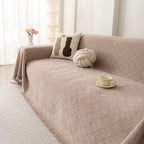 Soft Textured Couch Cover Slipcover Blanket, Modern Couch Covers for Dogs Washable