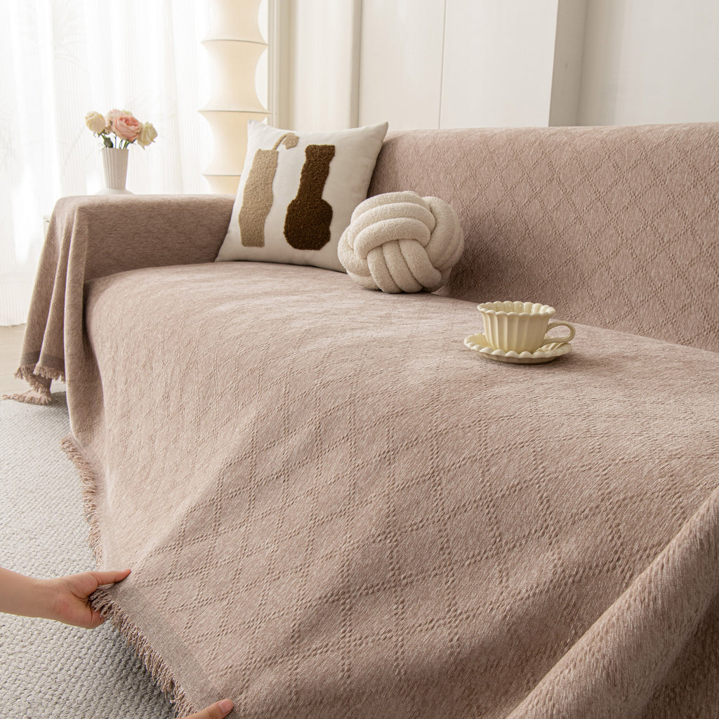 Soft Textured Couch Cover Slipcover Blanket, Modern Couch Covers for Dogs Washable