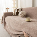 Soft Textured Couch Cover Slipcover Blanket, Modern Couch Covers for Dogs Washable