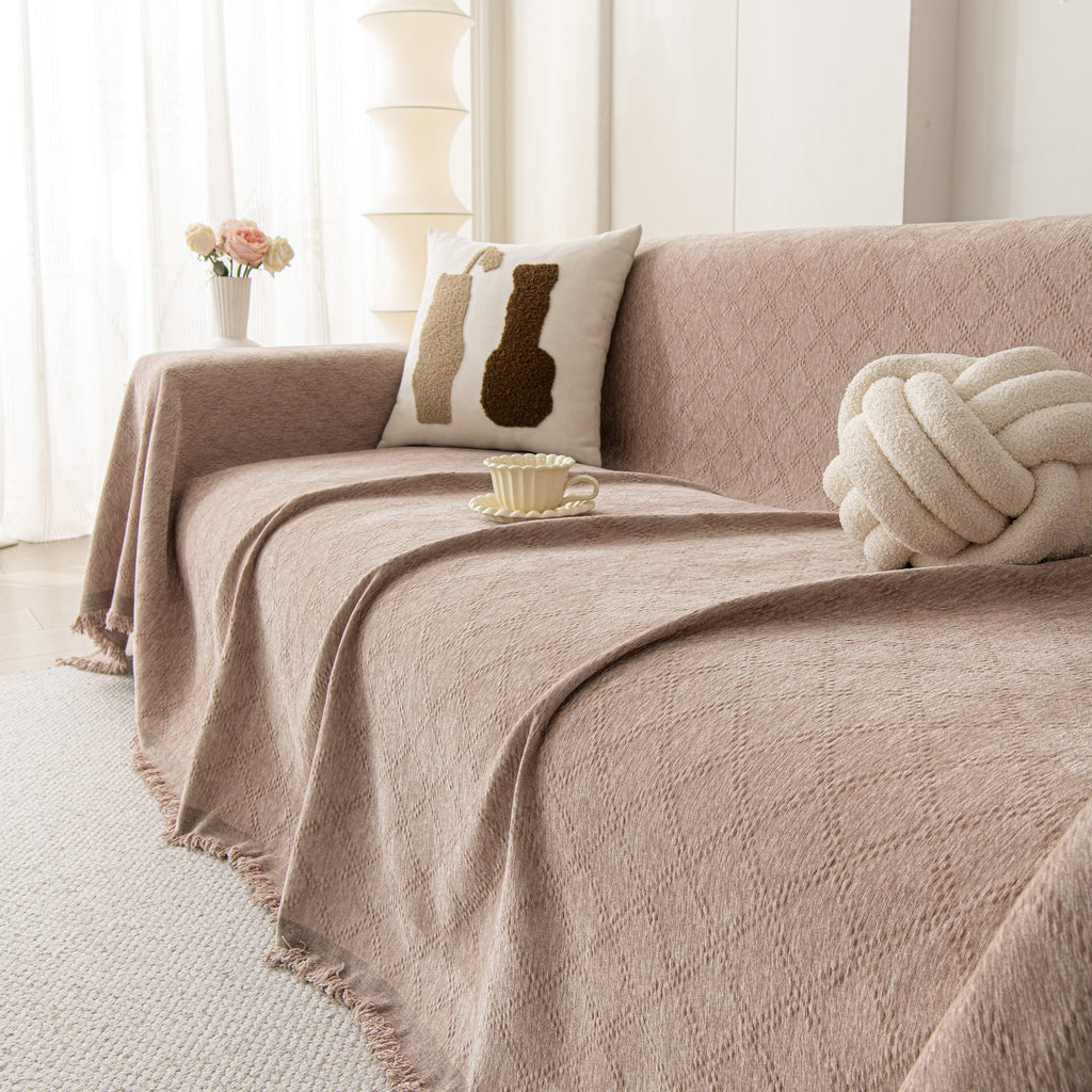 Soft Textured Couch Cover Slipcover Blanket, Modern Couch Covers for Dogs Washable