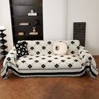 Comfy Four-Leaf Clover Hope Faith Love Luck Blanket for Couch, Chenille Scratch Proof Sofa Blanket Covers