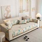 Sofa Cover for Couch, Non-Slip Sectional Couch Cover with Woven Tree Pattern