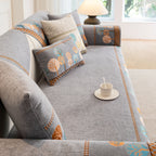 Sofa Cover for Couch, Non-Slip Sectional Couch Cover with Woven Tree Pattern