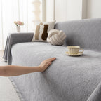 Soft Textured Couch Cover Slipcover Blanket, Modern Couch Covers for Dogs Washable