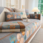 Sofa Cover for Couch, Non-Slip Sectional Couch Cover with Woven Tree Pattern