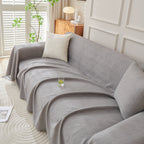 Cooling Scratch Proof Large Sofa Throw Cover, Geometric Texture Couch Protector