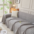 Cooling Scratch Proof Large Sofa Throw Cover, Geometric Texture Couch Protector