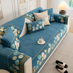 Sofa Cover for Couch, Non-Slip Sectional Couch Cover with Woven Tree Pattern