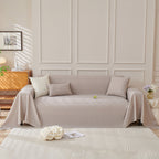 Cooling Scratch Proof Large Sofa Throw Cover, Geometric Texture Couch Protector