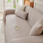Cooling Scratch Proof Large Sofa Throw Cover, Geometric Texture Couch Protector