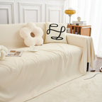Teddy Throw Blanket and Stylish Slipcover for Couch, Waterproof Sofa Cover for Pets