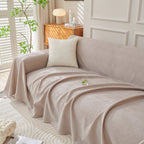 Cooling Scratch Proof Large Sofa Throw Cover, Geometric Texture Couch Protector