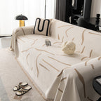 Modern Abstract Couch Cover Blanket, Decor Furniture Protector for Sectional Sofa