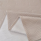 Cooling Scratch Proof Large Sofa Throw Cover, Geometric Texture Couch Protector