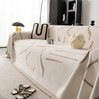 Modern Abstract Couch Cover Blanket, Decor Furniture Protector for Sectional Sofa
