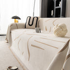 Modern Abstract Couch Cover Blanket, Decor Furniture Protector for Sectional Sofa