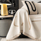 Modern Abstract Couch Cover Blanket, Decor Furniture Protector for Sectional Sofa
