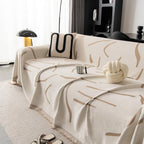 Modern Abstract Couch Cover Blanket, Decor Furniture Protector for Sectional Sofa