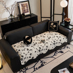 Floral Chenille Couch Cover, Non-Slip Sofa Slipcover Protector for Furniture