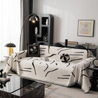 Modern Abstract Couch Cover Blanket, Decor Furniture Protector for Sectional Sofa