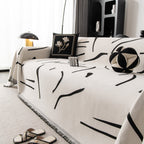 Modern Abstract Couch Cover Blanket, Decor Furniture Protector for Sectional Sofa