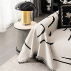 Modern Abstract Couch Cover Blanket, Decor Furniture Protector for Sectional Sofa