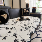 Floral Chenille Couch Cover, Non-Slip Sofa Slipcover Protector for Furniture