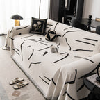 Modern Abstract Couch Cover Blanket, Decor Furniture Protector for Sectional Sofa