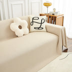 Teddy Throw Blanket and Stylish Slipcover for Couch, Waterproof Sofa Cover for Pets