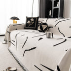 Modern Abstract Couch Cover Blanket, Decor Furniture Protector for Sectional Sofa