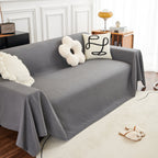 Teddy Throw Blanket and Stylish Slipcover for Couch, Waterproof Sofa Cover for Pets