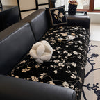 Floral Chenille Couch Cover, Non-Slip Sofa Slipcover Protector for Furniture