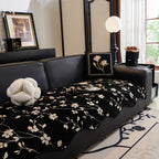 Floral Chenille Couch Cover, Non-Slip Sofa Slipcover Protector for Furniture