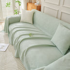 Cooling Scratch Proof Large Sofa Throw Cover, Geometric Texture Couch Protector