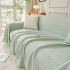 Cooling Scratch Proof Large Sofa Throw Cover, Geometric Texture Couch Protector