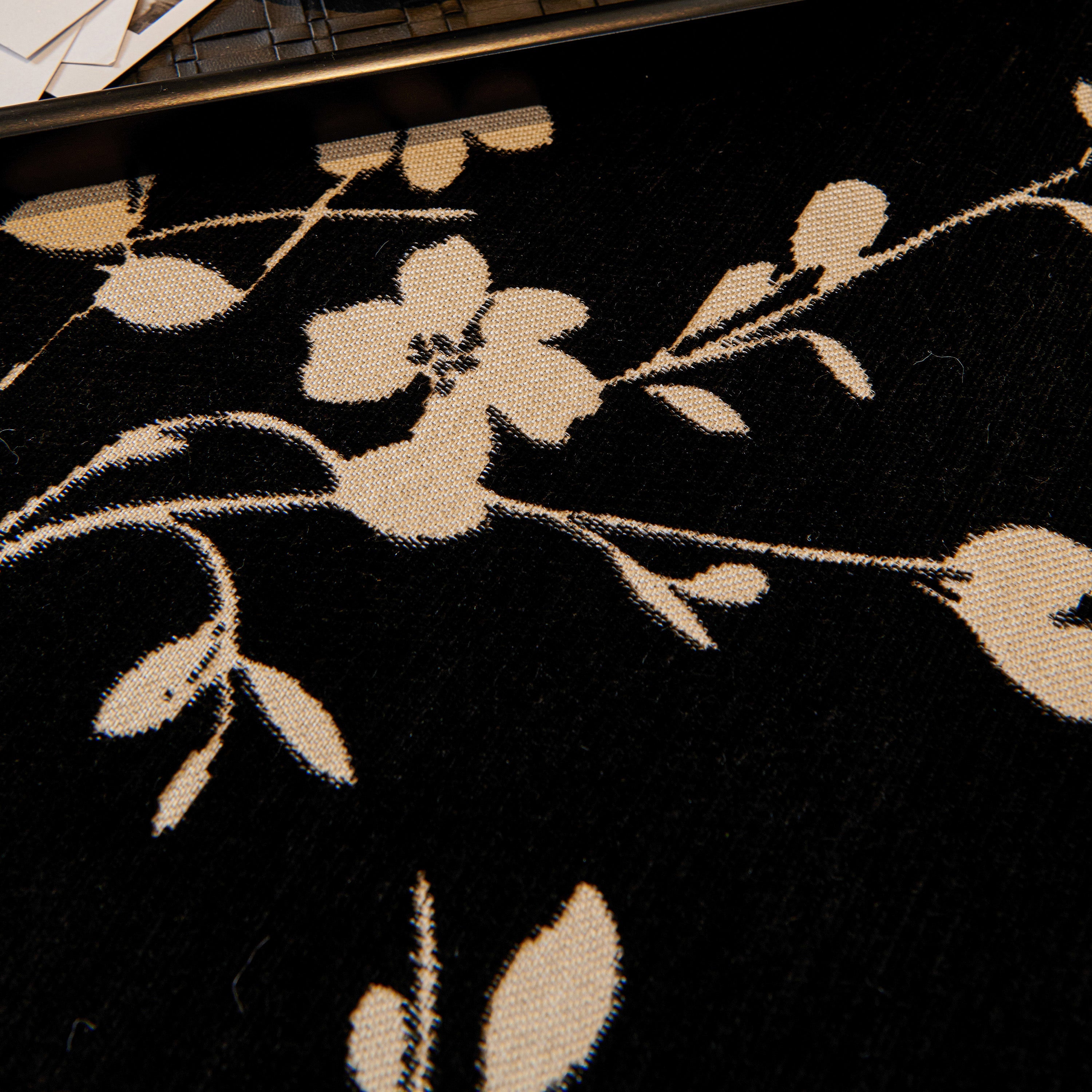 Floral Chenille Couch Cover, Non-Slip Sofa Slipcover Protector for Furniture