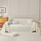 Cooling Scratch Proof Large Sofa Throw Cover, Geometric Texture Couch Protector