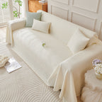 Cooling Scratch Proof Large Sofa Throw Cover, Geometric Texture Couch Protector