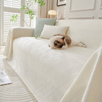 Cooling Scratch Proof Large Sofa Throw Cover, Geometric Texture Couch Protector