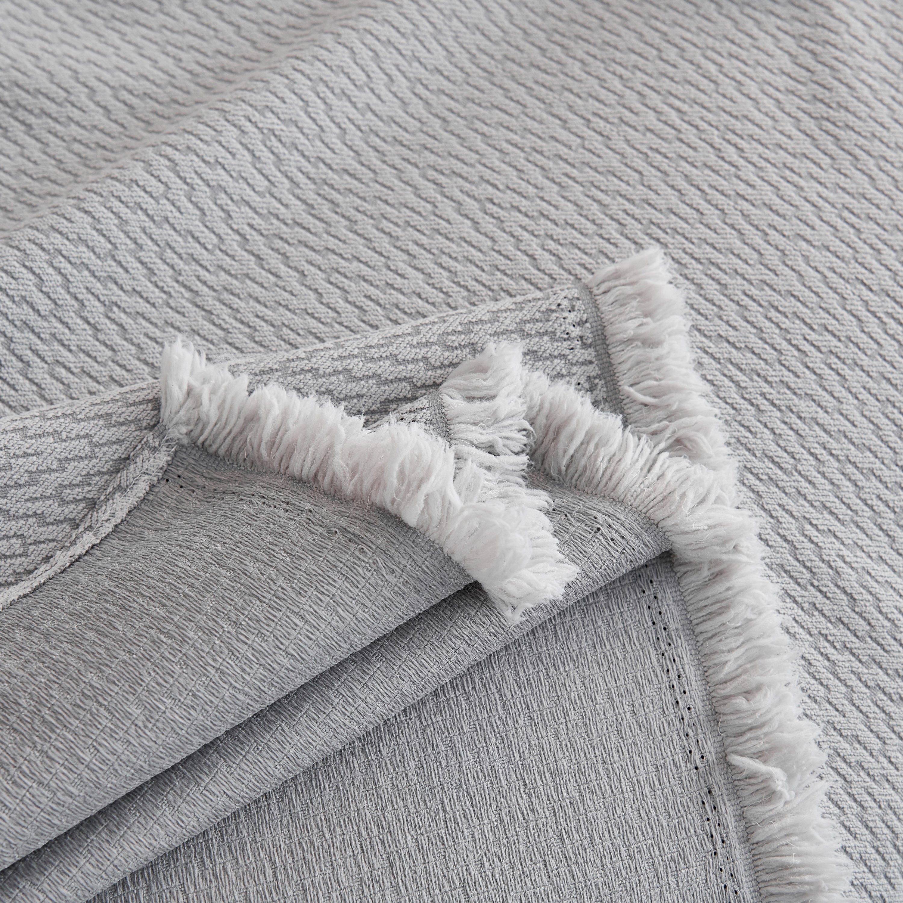 Waterproof Scratch Proof Herringbone Large Throw Blanket for Couch, Chenille Couch Cushion Covers for Pets
