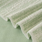 Summer Cooling Ice Silk Sofa Cover, Textured Stripe Soft Breathable Couch Throw Cover