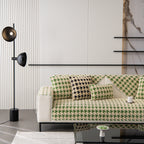 Winter Thickened Sherpa Fleece Houndstooth Sofa Cushion, Non-slip Sofa Cover with Plush