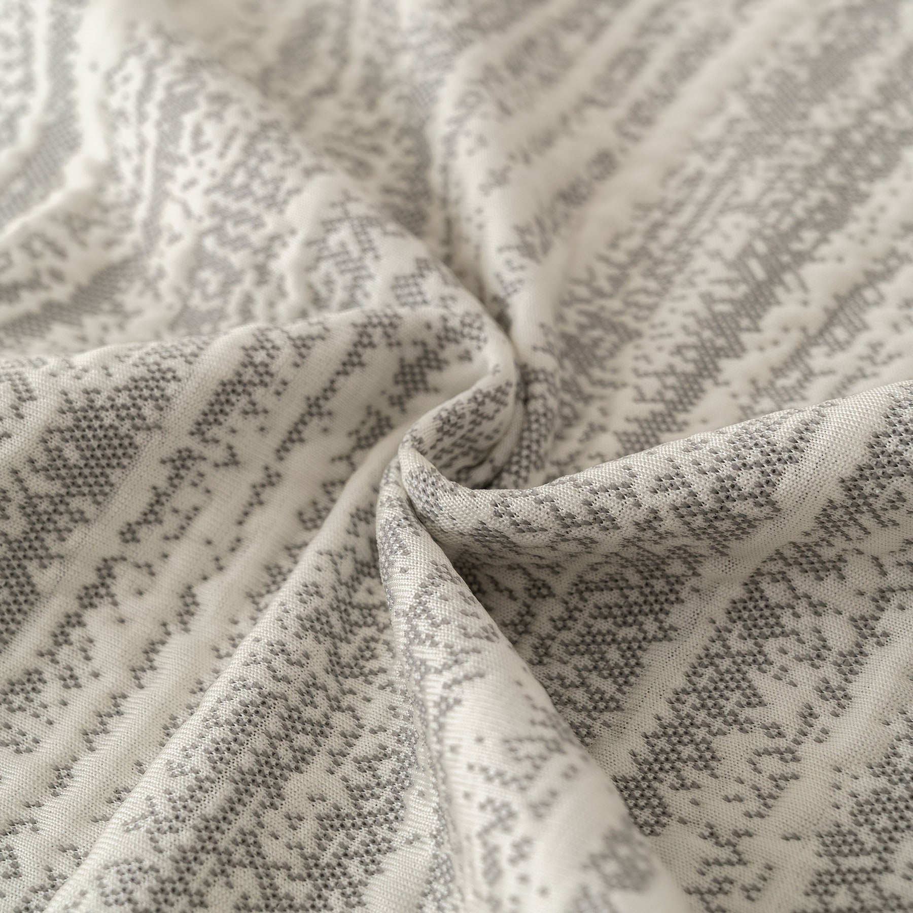 Summer Cooling Ice Silk Sofa Cover, Textured Stripe Soft Breathable Couch Throw Cover