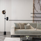 Winter Thickened Sherpa Fleece Houndstooth Sofa Cushion, Non-slip Sofa Cover with Plush