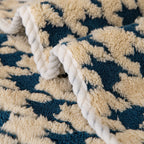 Winter Thickened Sherpa Fleece Houndstooth Sofa Cushion, Non-slip Sofa Cover with Plush