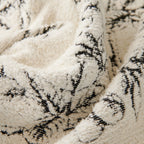 Chenille Striped Floral Couch Cover Sofa Slipcover for Most Shape Sofas, Reversible Sofa Throw Cover